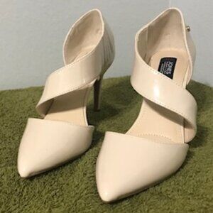 Buff Patent Leather Pumps